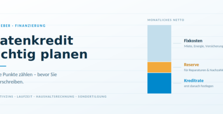 Ratenkredit richtig planen: Diese Punkte zählen
