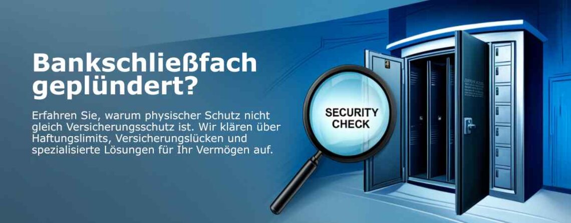 Bankschließfach wirklich sicher? Haftung, Hausrat, Schutz