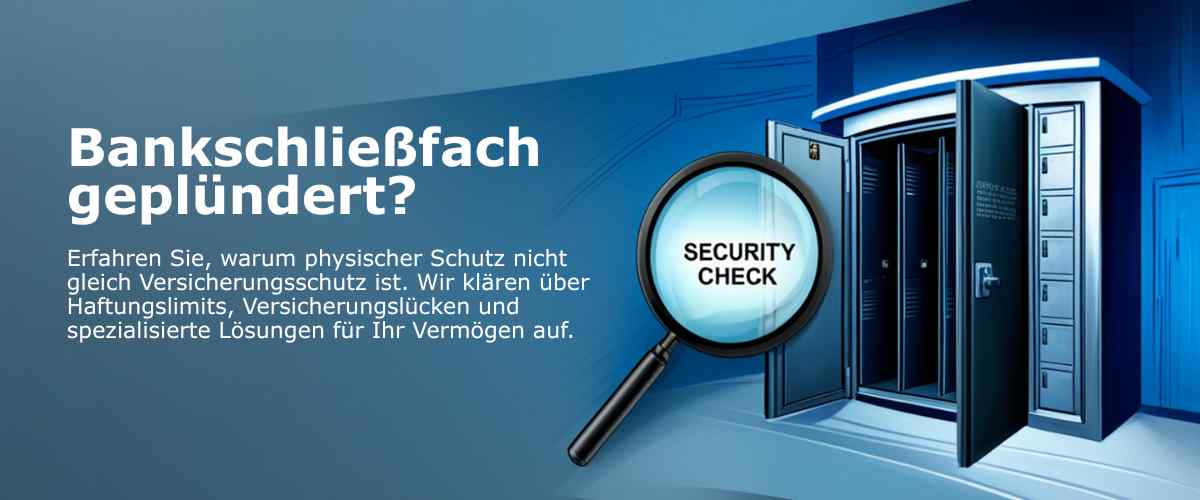 Bankschließfach wirklich sicher? Haftung, Hausrat, Schutz
